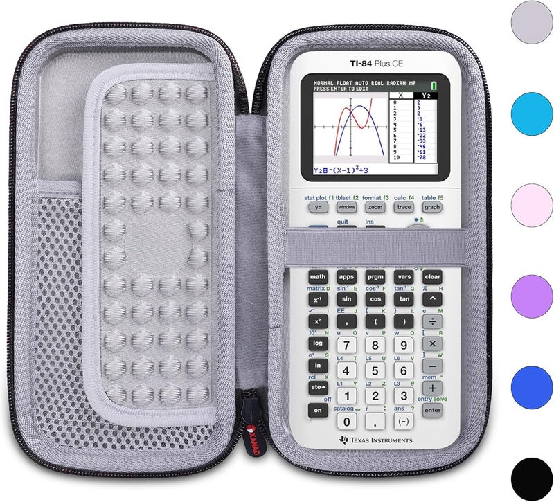 XANAD Hard Case Compatible with Texas Instruments TI-84 Plus CE/TI-84 Plus/TI-Nspire CX II CAS/TI-Nspire CX II/TI-83 Plus/TI-85 /TI-86 /TI30xs /TI36X Pro/TI 34 Color Graphing Calculator by - Image 1